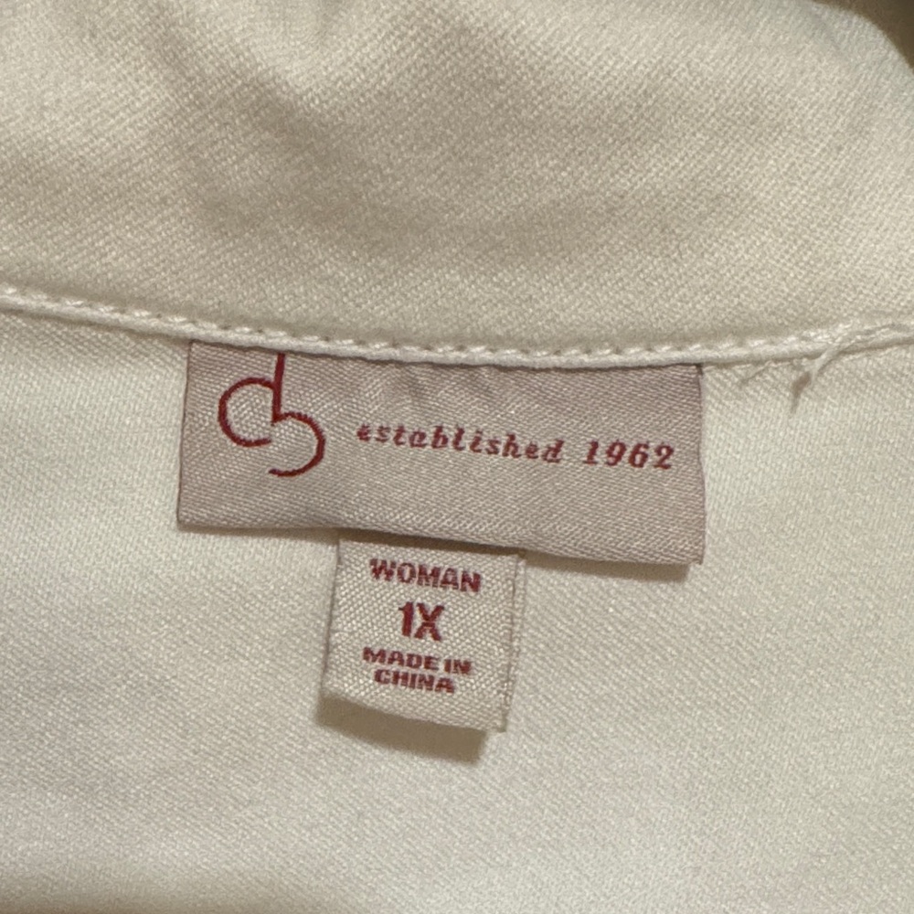 DressBarn white denim jacket - Picture 2 of 4